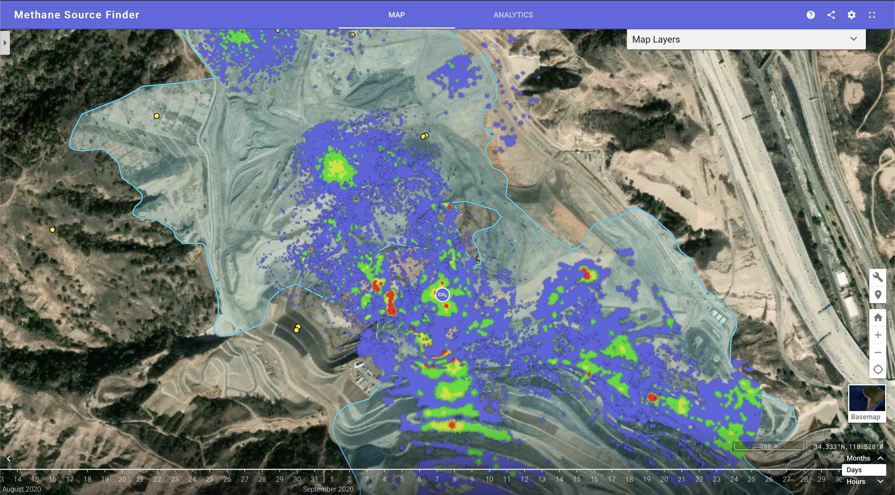Methane Map Visualization